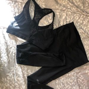 Fabletics sports bra and leggings set
